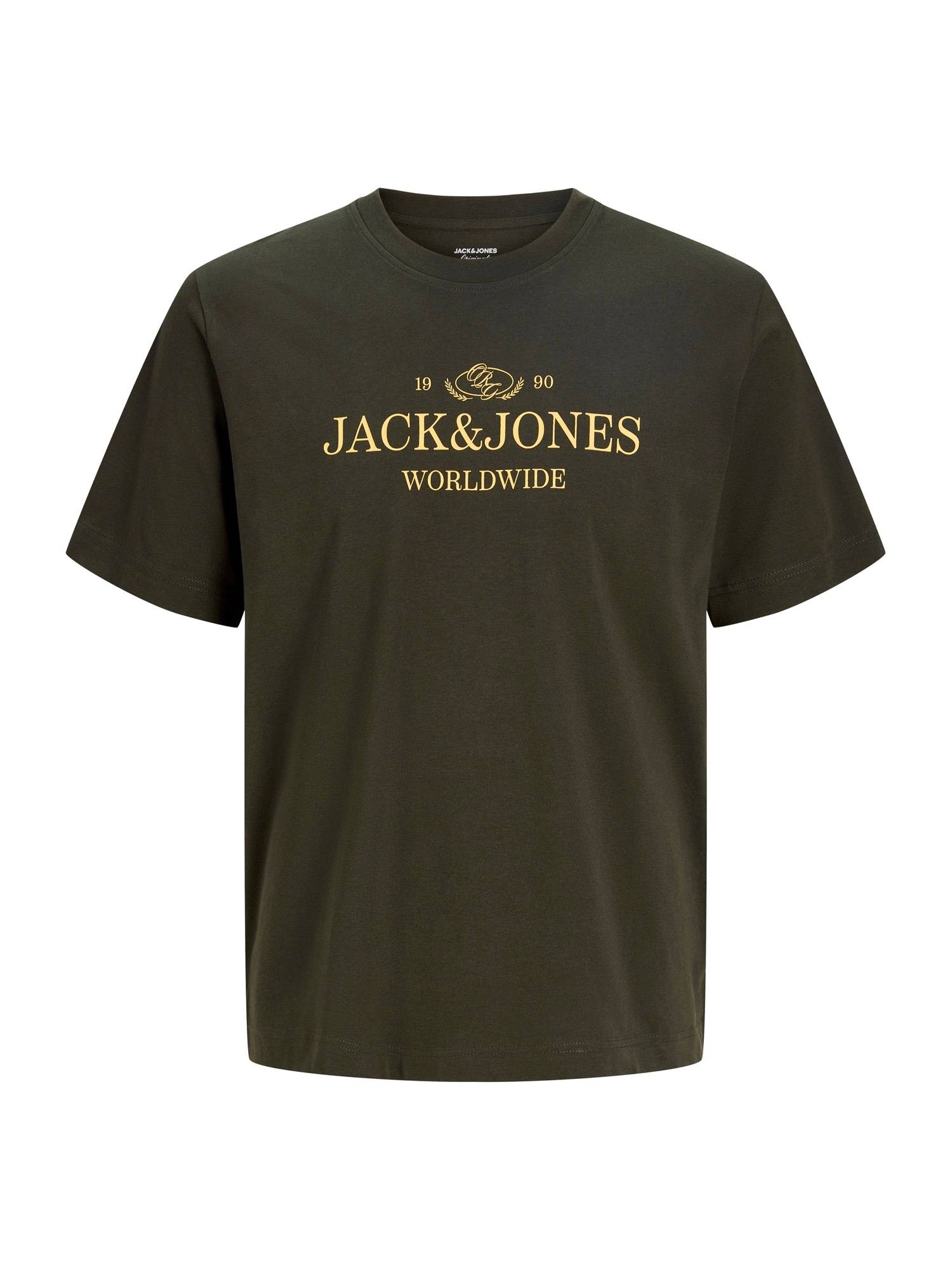 Jack & Jones Junior Shirts 'JORFREDERIKSBERG'  mørkebrun / gul
