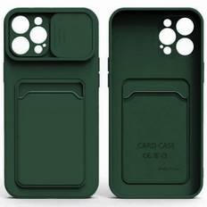 iPhone 13 Pro Max TPU Skal med Skydd & Hål för Kamera - Mörk Grön