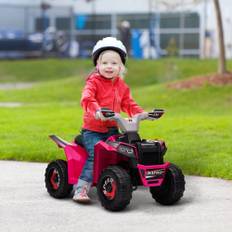 Elektrisk Børne-ATV Mini Elektrisk ATV 6V med Frem/Bak-funktion til Børn 1-5 til 3 År, 25 km/t, Pink