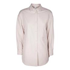 Duno, Blusar & Skjortor , Dam, S, Polyester, Lätt silkes skjorta jacka - beige (S)