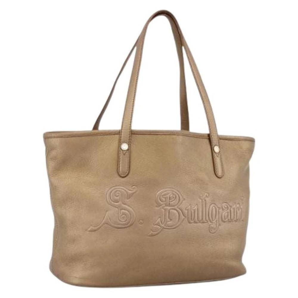 Bvlgari Vintage Pre-owned Vintage Tote Bag - Vintage - Dame - Beige - ONE SIZE - Uld