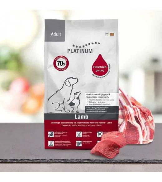 Platinum Adult Lam - Hundefoder - 1½, 5, 10 eller 15 kg. - 1,5 kg.