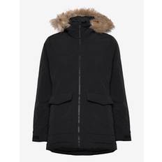 adidas Sportswear Hooded Fur Parka - Jackor - BLACK / black