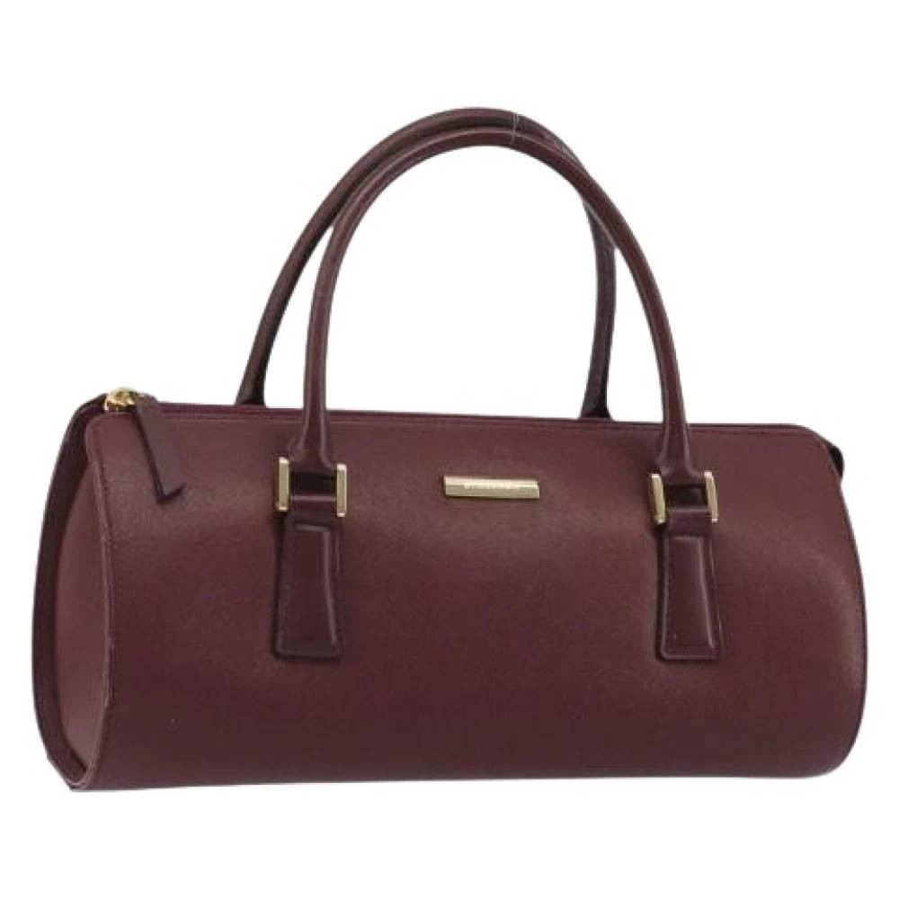 Burberry Vintage Pre-owned Hand Bag - Vintage - Dame - Rød - ONE SIZE - Uld
