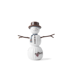 Kähler Hammershøi Christmas Snemand H11.5 hvid m. deko