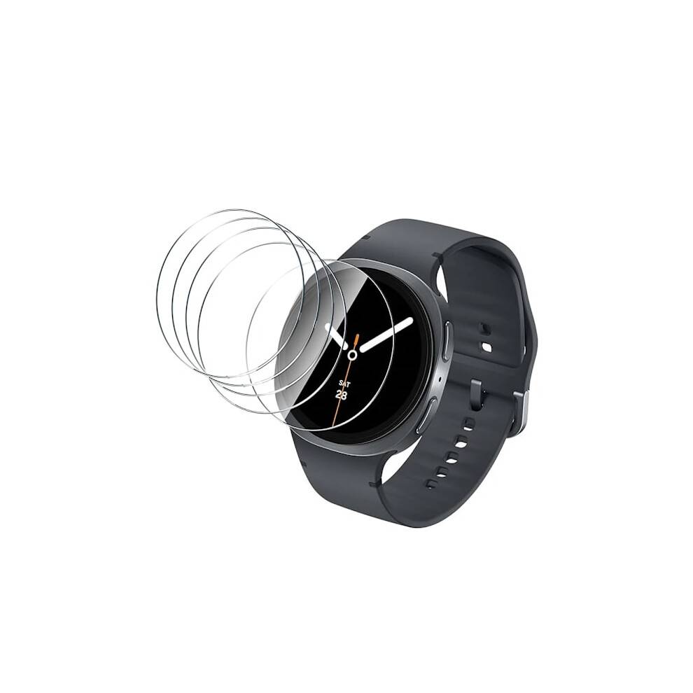 5-pak hærdet glasskærmbeskytter kompatibel med Samsung Galaxy Watch8 7Ultra6 5 40 44mm, Watch6 4Classic47 46 5Pro45mm