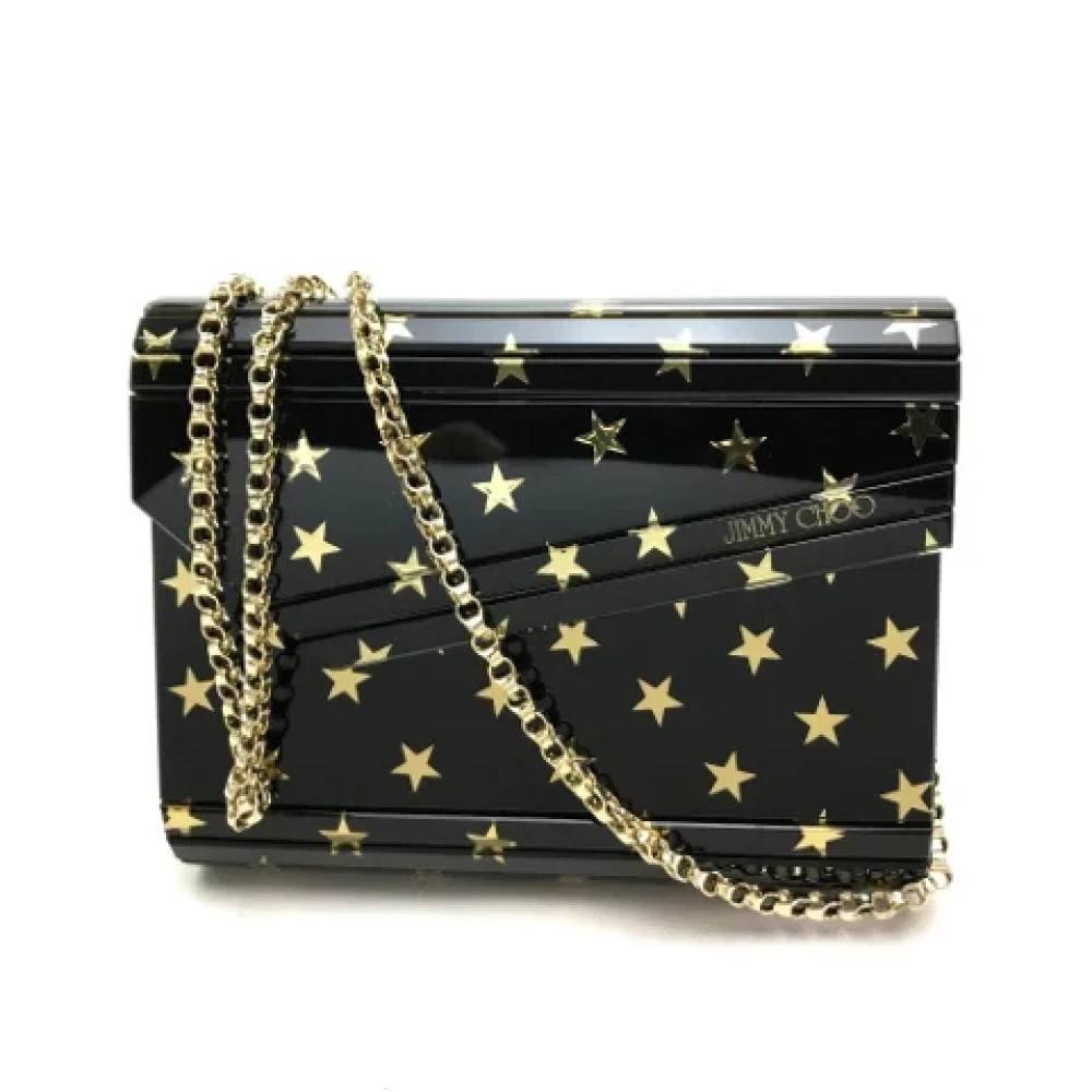 Jimmy Choo Pre-owned Pre-owned Stof skuldertasker - Vintage - Dame - Sort - ONE SIZE - Uld
