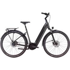 Supreme Hybrid Deluxe One 625 Easy-Entry Electric Hybrid Bike - Slate Black/Black (2025)