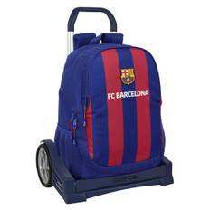 Skole rygsæk med hjul F.C. Barcelona 24/25 Maroon Navy Blue 32 x 44 x 16 cm