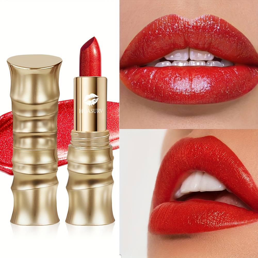 Red Lipstick, Long-lasting Gloss, Rendering, Not Easy To Fade, Suitable For Parties, Dances, Christmas, Halloween Cosplay Lip Makeup