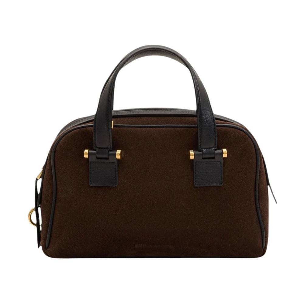 Ami Paris Georges Small Bowling Bag - Tasker - Dame - Brun - ONE SIZE - Bomuld
