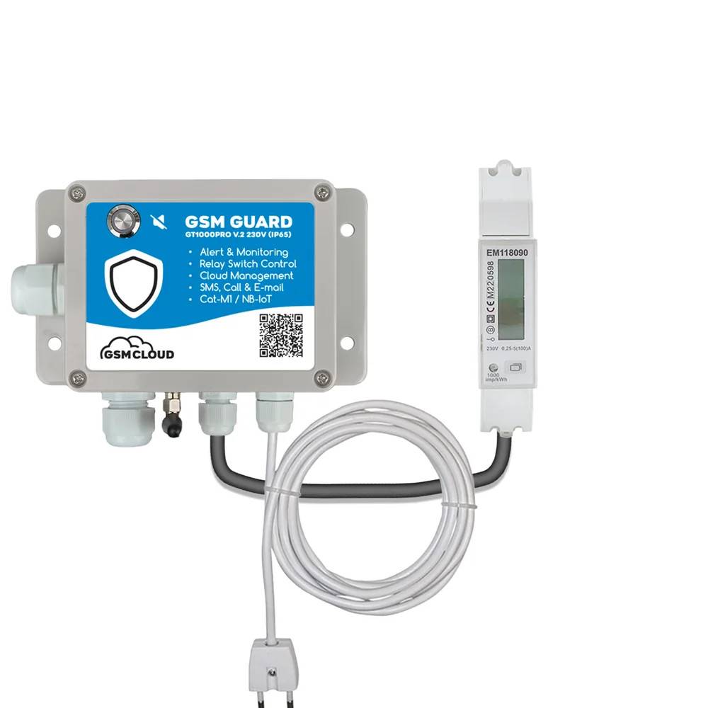 IoT Energimåler m/ 1-faset MID-bimåler (NB-IoT/CAT-M1)