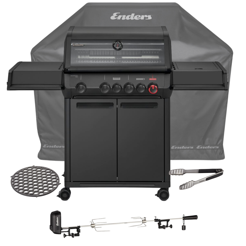 Enders Gasgrill Monroe Pro 4 SIKR Turbo Shadow ink. Starter Set