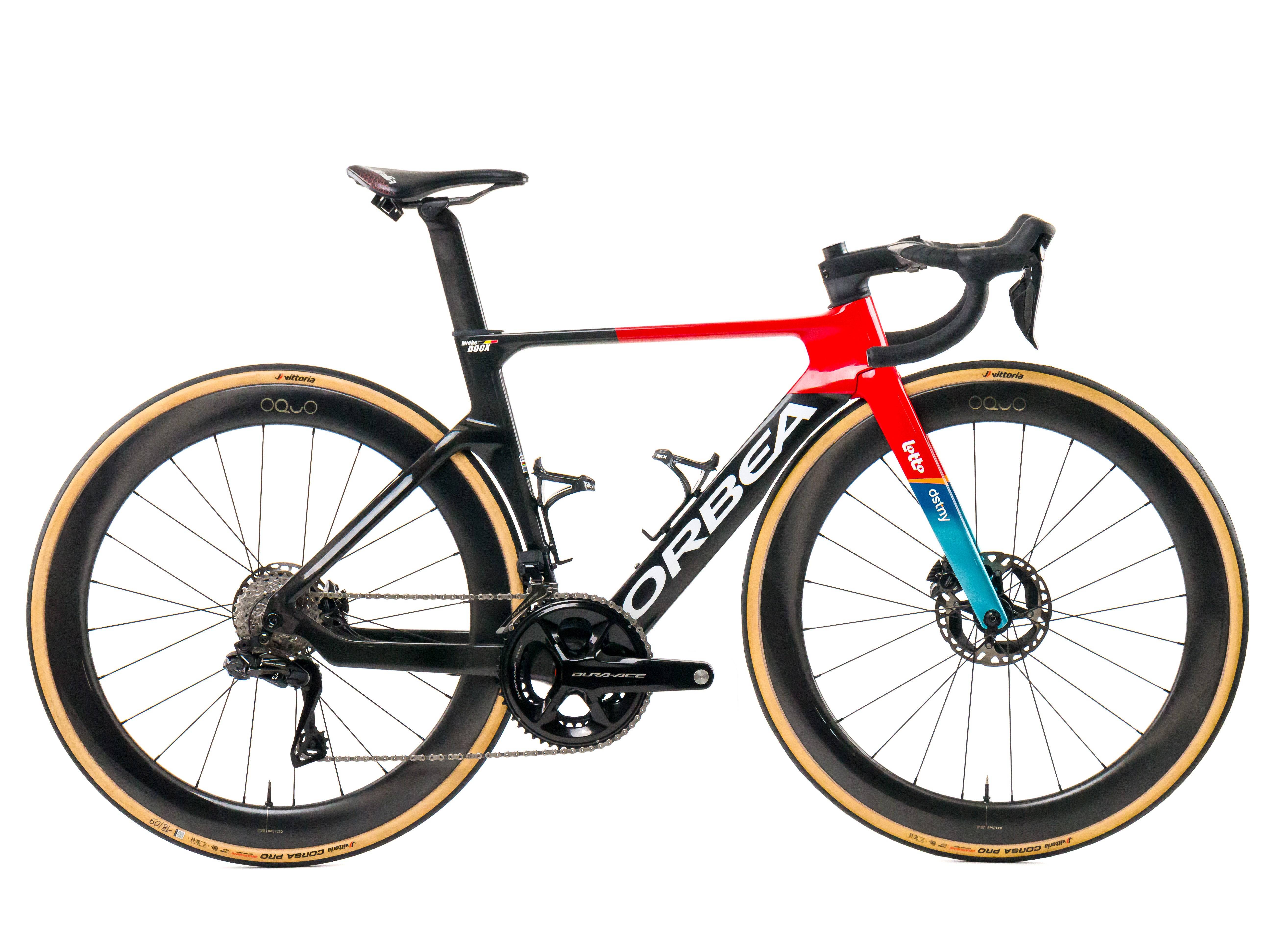 Orbea Orca OMX 2024 - Shimano Dura-Ace Di2 2x12sp Power Meter - Oquo RP57TEAM - Bikeroom / 49 / red-black