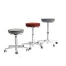 Vermund VL66 Taburet SH: 44-64 cm - Sort/Hvid