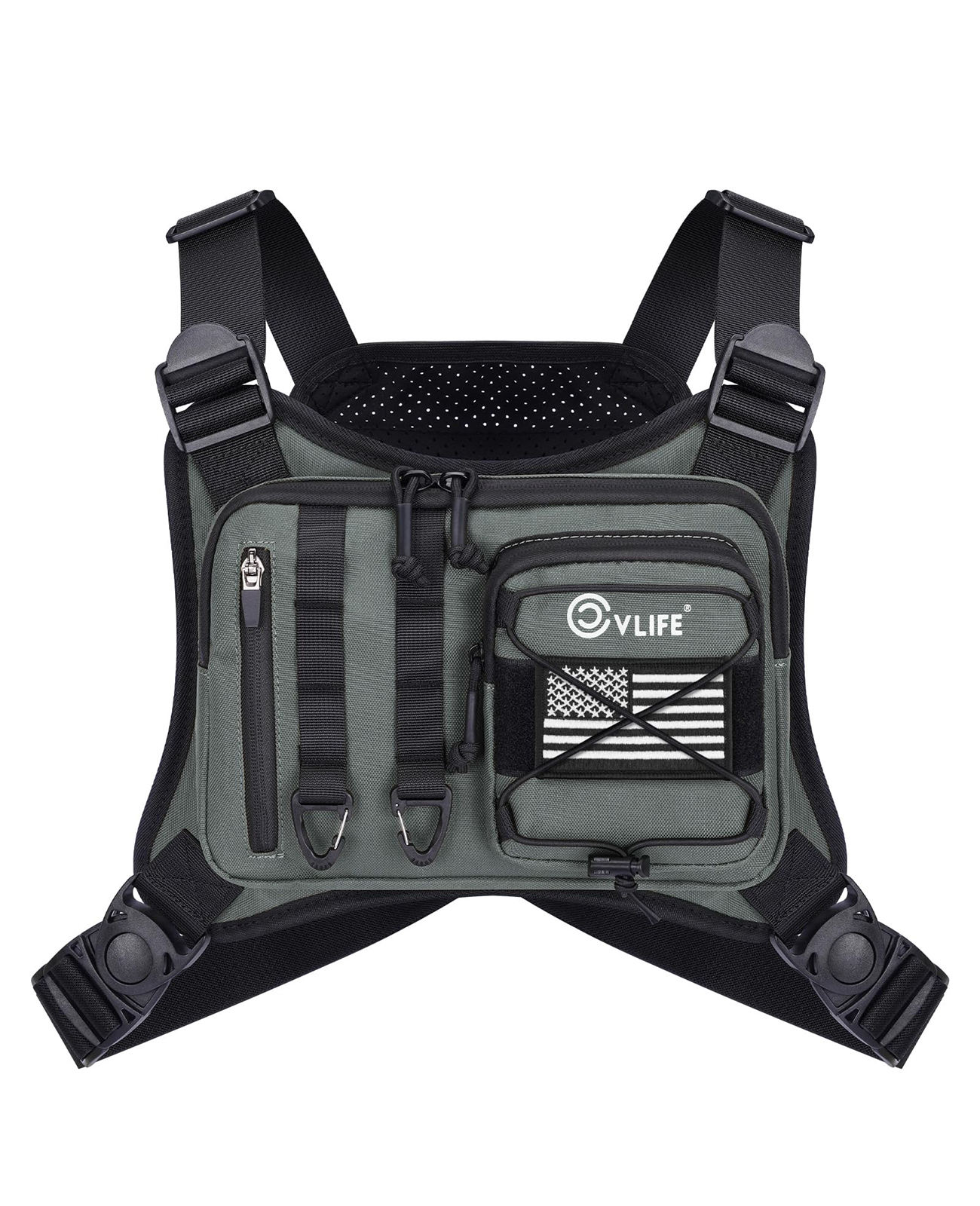 CVLIFE Outdoor Chest Bag Adjustable Running Vest Bag