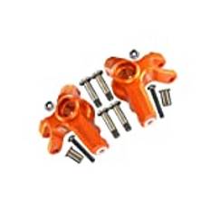 Aluminium Front Knuckle Arm For Losi 1:8 LMT 4WD Solid Axle Monster Truck LOS04022 / LMT Mega Truck Brushless LOS04024 / LMT Grave Digger/Son-uva Digger LOS04021 Upgrades - 12Pc Set Orange
