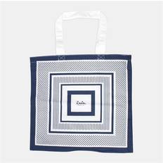 Lala Berlin Net Maja Tote Canvas Stripe Navy