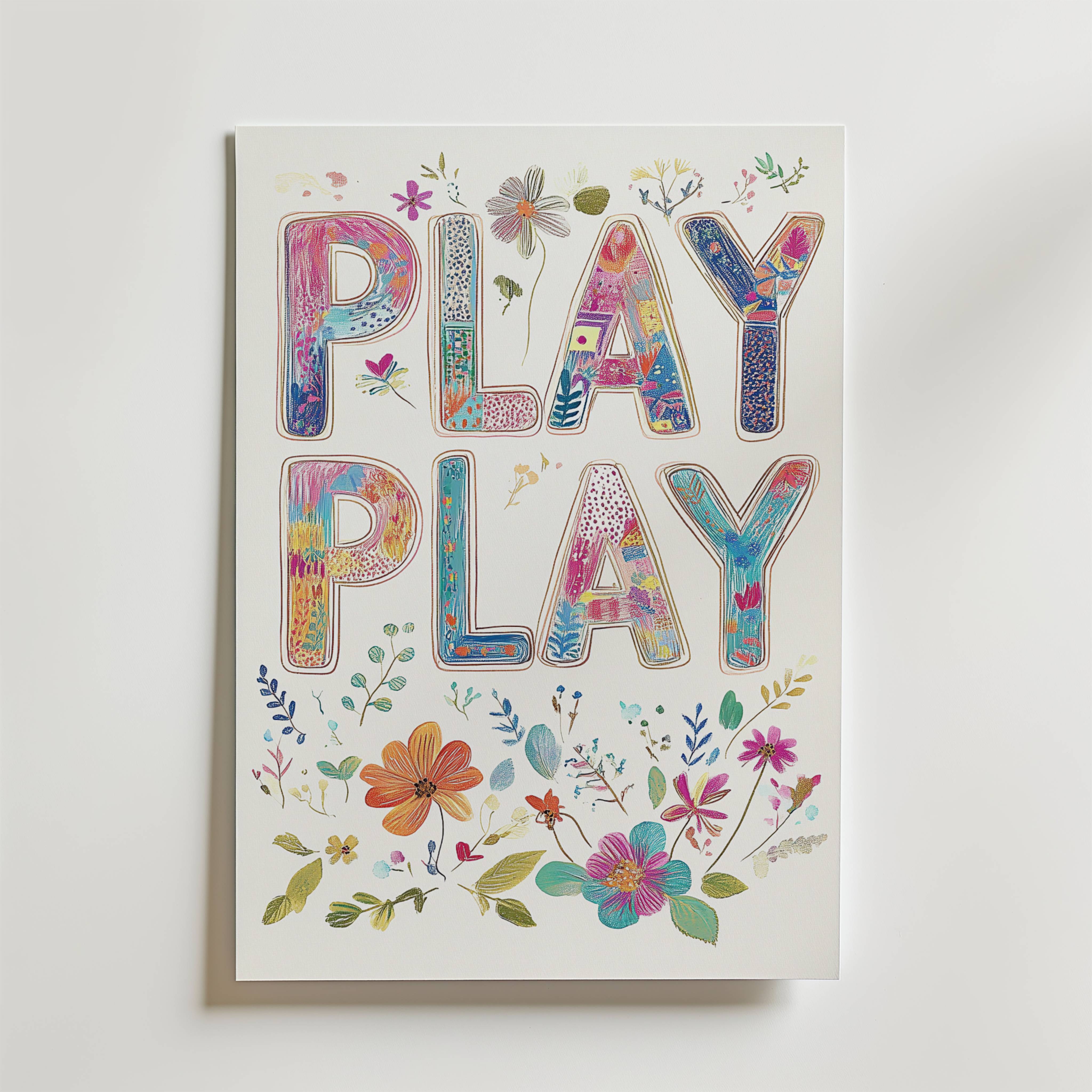 Play Play Poster - Premium Canvas 21x30 cm