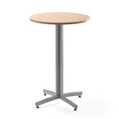 Barbord SANNA, Ø700x1050 mm, silver/bok