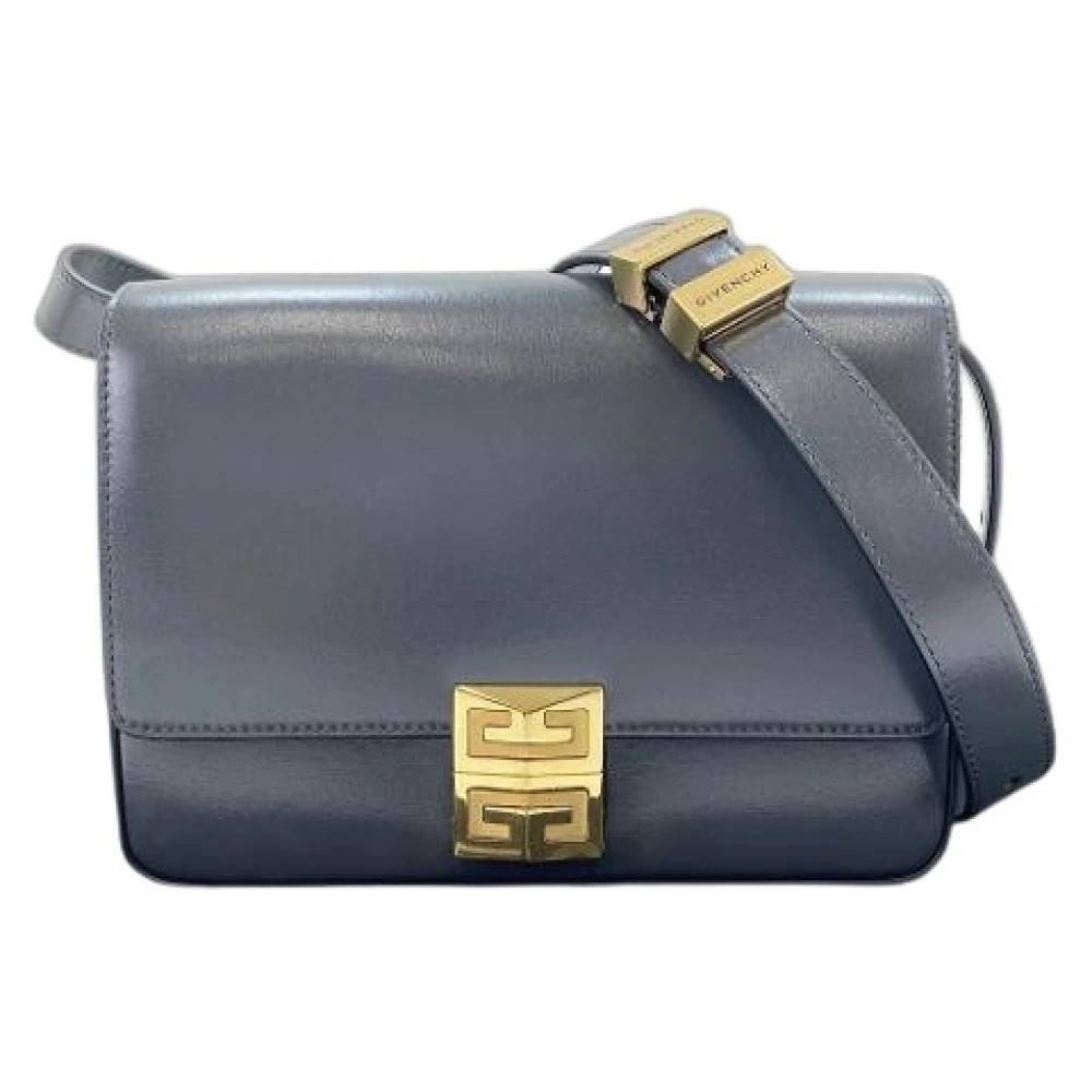 Givenchy Pre-owned Pre-owned Laeder skuldertasker - Vintage - Dame - Grå - ONE SIZE - Uld