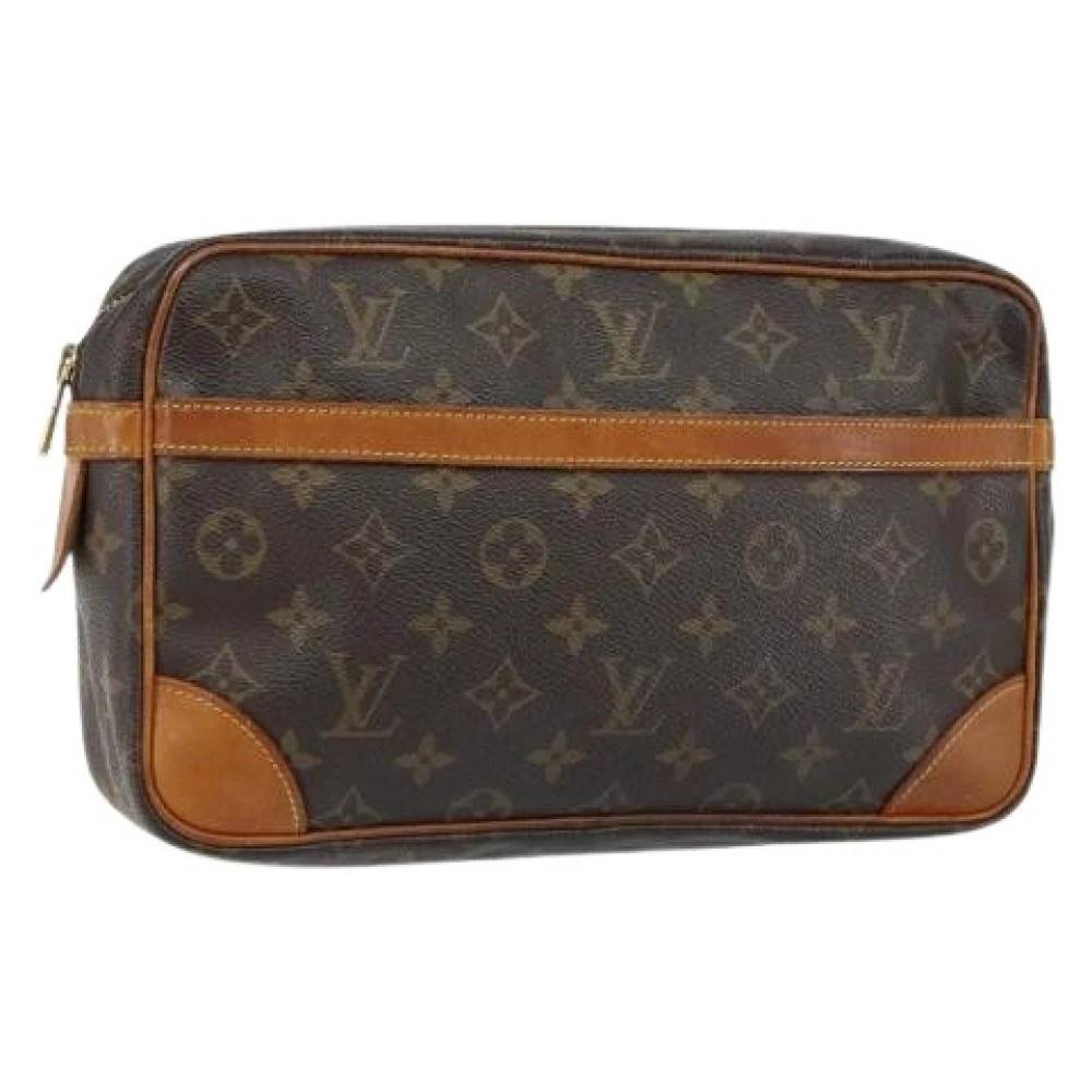 Louis Vuitton Vintage Pre-owned Canvas Clutch - Vintage - Dame - Brun - ONE SIZE -