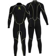 Herr s 3mm rygg zip dykning våtdräkt i ett stycke dyk kostym simning surfing uv skydd snorkling spjutfiske våtdräkt - M