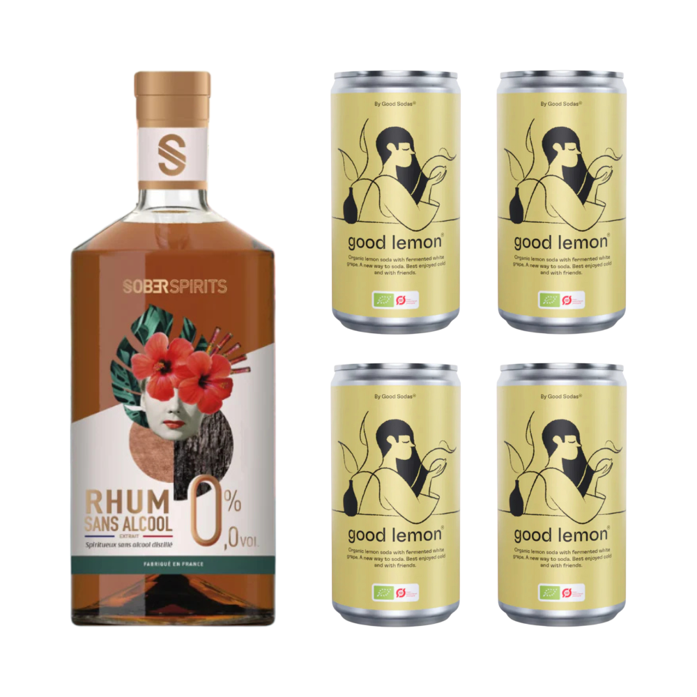 Sober Spirits Alkoholfri Rom & Lemon Drinkskasse