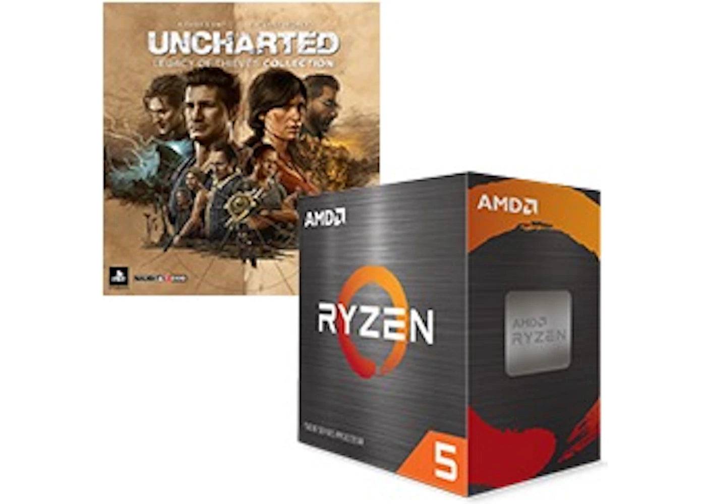 AMD Ryzen 5 5600X Processor with UNCHARTED: Legacy of Thieves Collection Bundle - One Size (One Size)