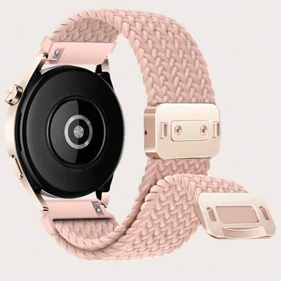 20 mm magnetiskt flätat nylonarmband kompatibelt med Samsung Galaxy Watch 4 5 6 7 FE 40 mm 44 mm/Watch 4 6 Classic 42 mm 46 mm 43 mm 47 mm/Watch 5 Pro - Multi-color (20mm)