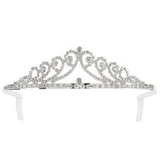 Tiara i metall Silver