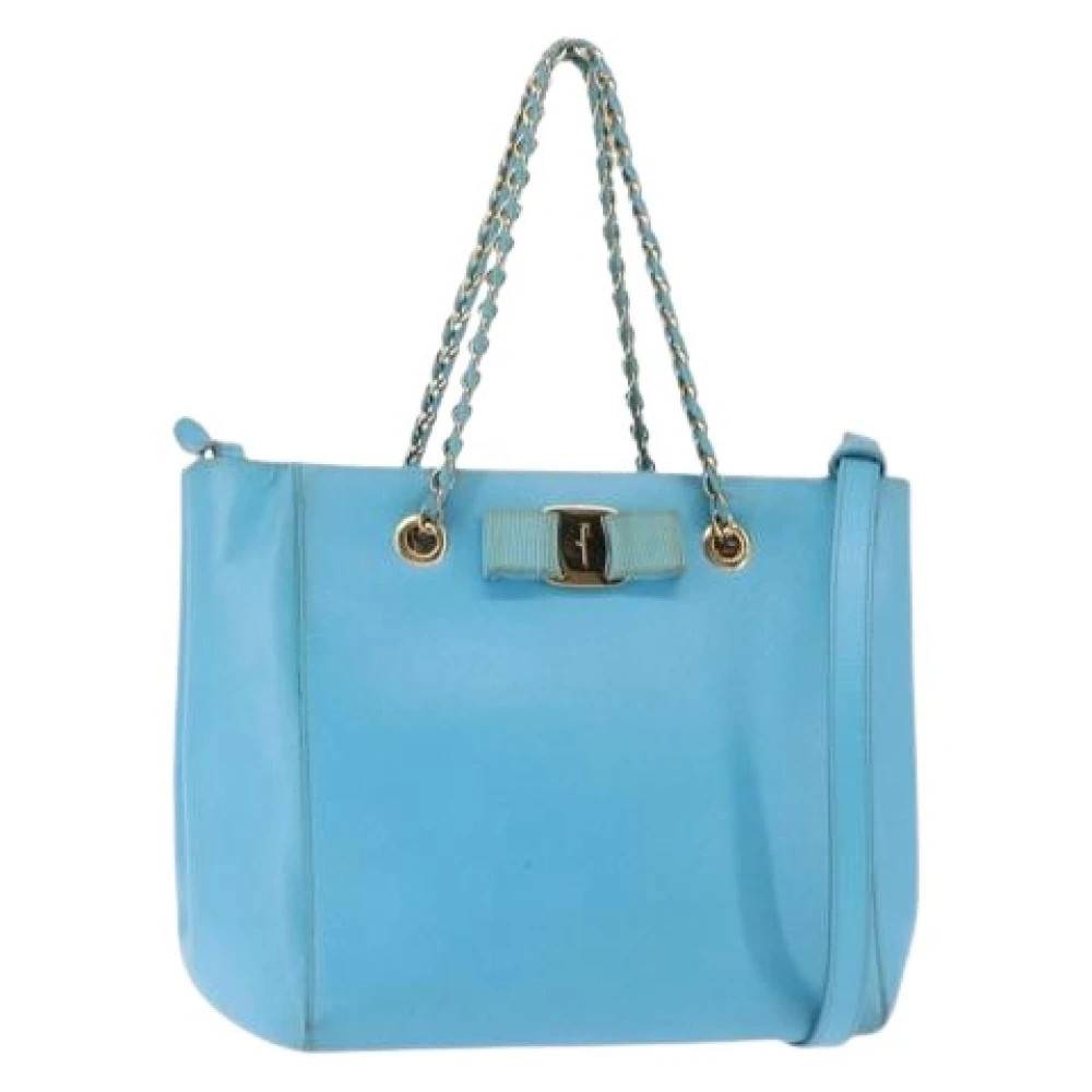 Salvatore Ferragamo Pre-owned - Pre-owned Läder Axelremsväska Vintage - Dam - ONE Size - Läder
