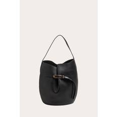 Belted Bucket Bag Large Black