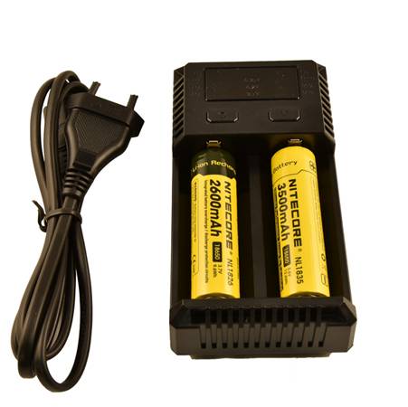 Nitecore Laddare I2 för 18650, 26650 Li-on batterier