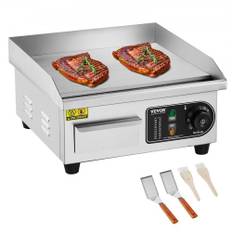 VEVOR kommersiell elektrisk grill 2000 W bänkskiva platt grill 122℉-572℉