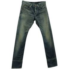 Yves Saint Laurent Vintage, Pre-owned, Herre, Blå, 4XS, Bomuld, Pre-owned Bomuld jeans