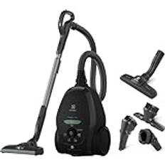 Electrolux Pure D8.2 Green Dammsugare Modell PD82-Green, Bra miljöval, Tillverkad av 75% återvunnen plast, Tyst dammsugare på 57dB, Reglering mellan matta och golv, Black