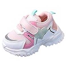 Småbarn, baby, pojkar, flickor, barn, avslappnat nät, mjuka löpbrev, skor, vattenskor, barn 23, Z02 rosa, 25 EU