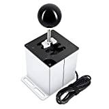 XBERSTAR Drivkraftsväxlare för Logitech G29/G27/G25/G920, PC USB H växelväxel för Thrustmaster T300RS racerratt sekventiell H växelväxlare (vit 7+R)