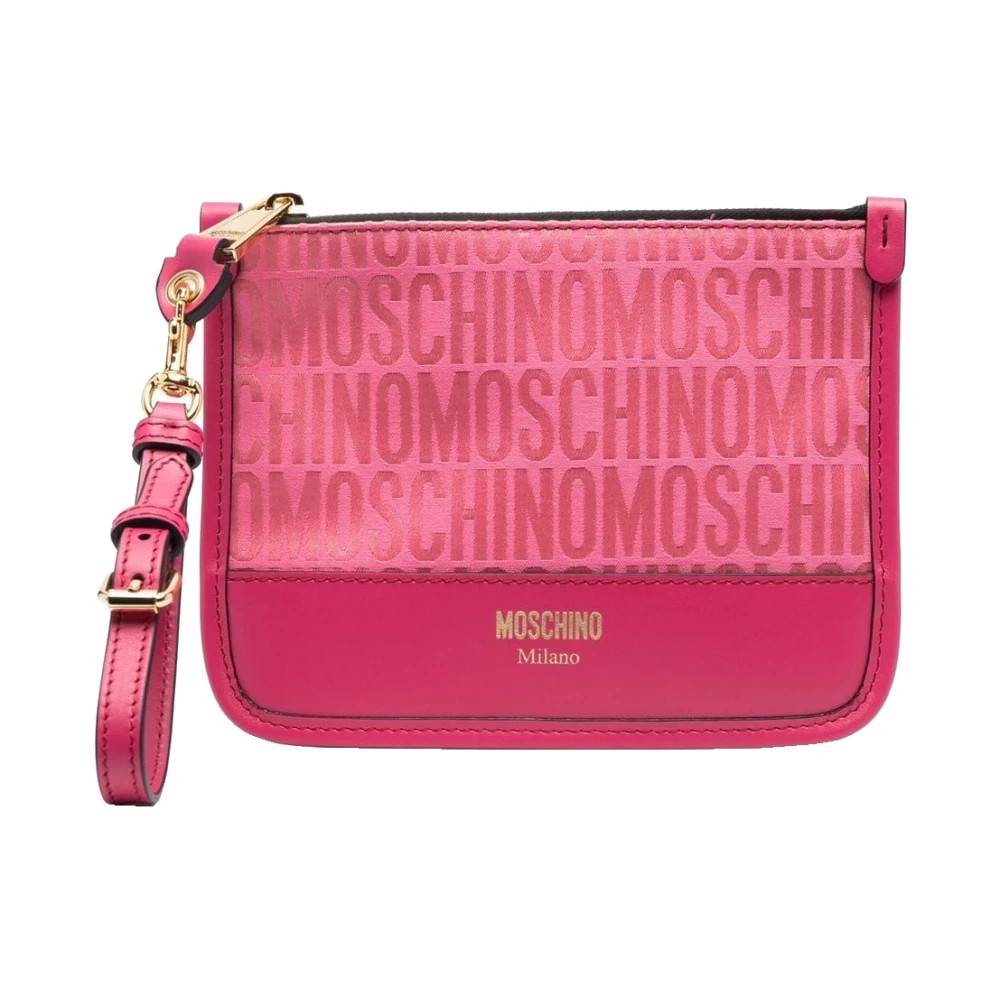 Moschino - Logo Pochette Väskor - Dam - ONE Size - Bomull
