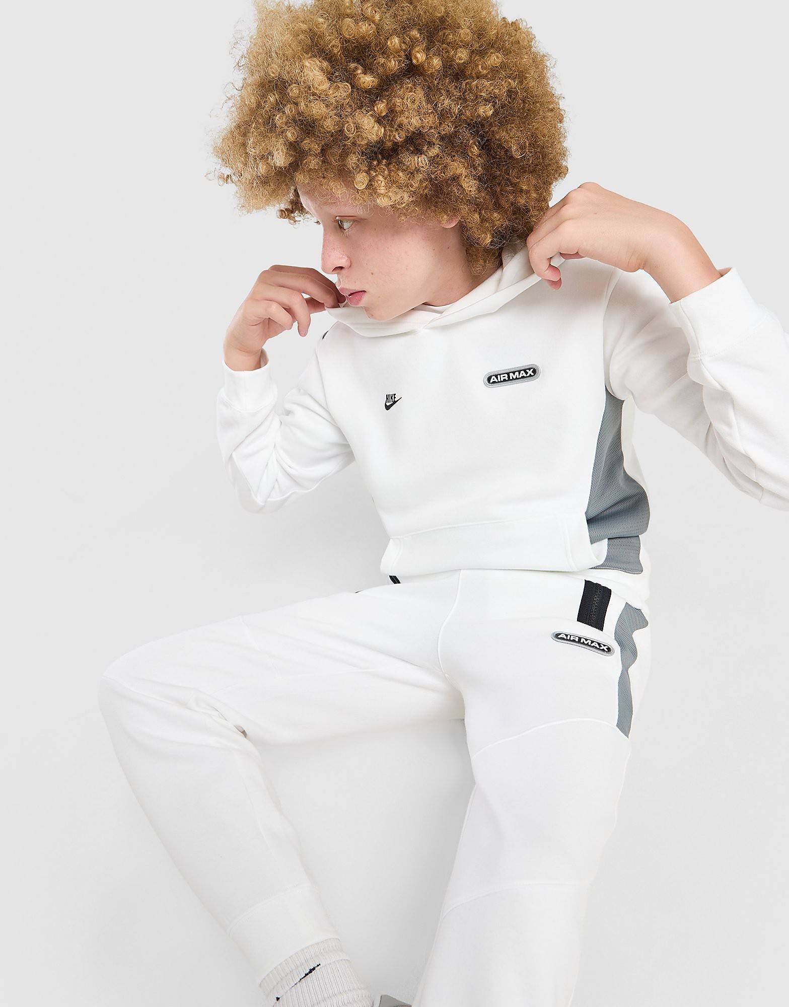 Nike Air Max Hoodie Junior, vit - 10-12Y