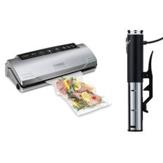 Sous vide-set med cirkulator och vakuumförpackare - Svart och silver