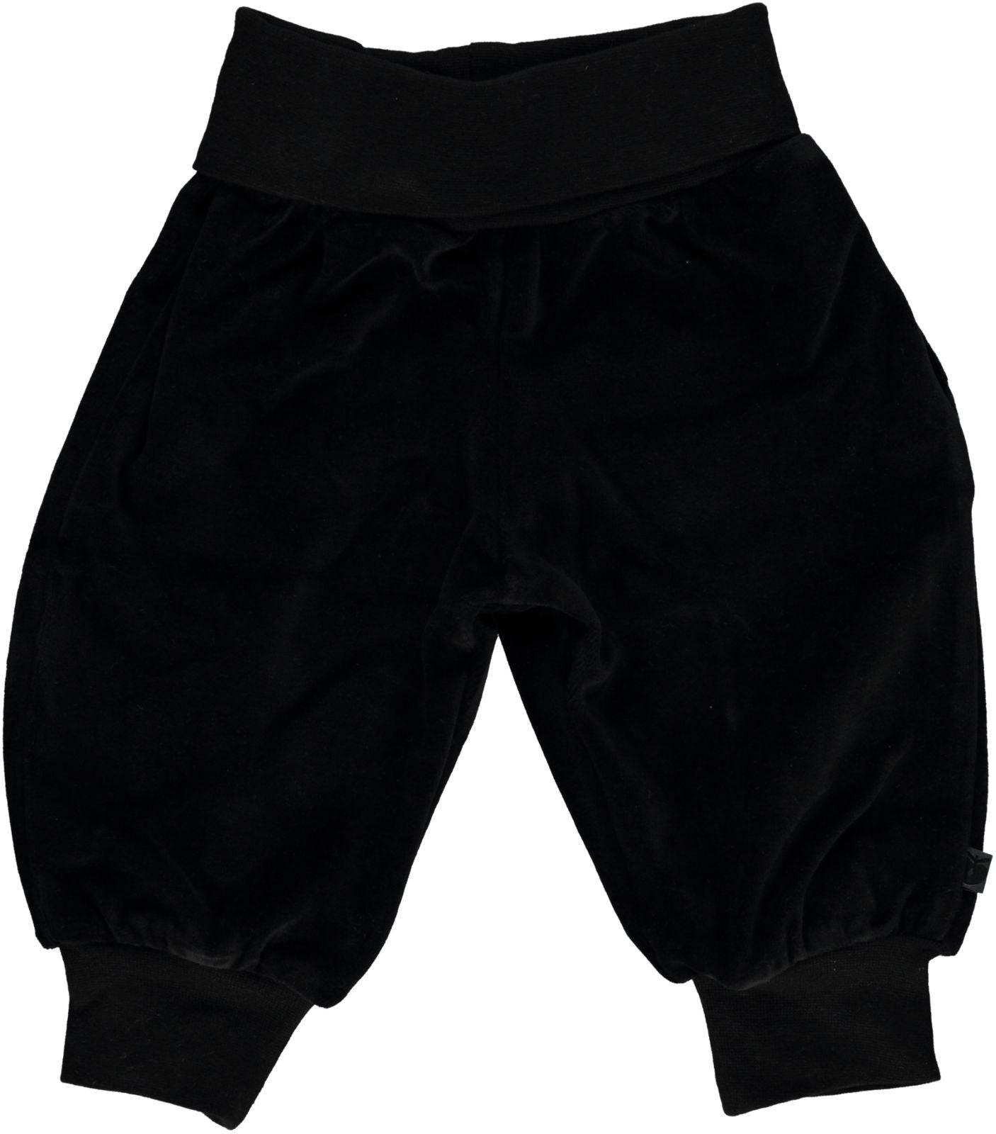 Velour Baby bukser med bred rib - Sea pink / 56 cm