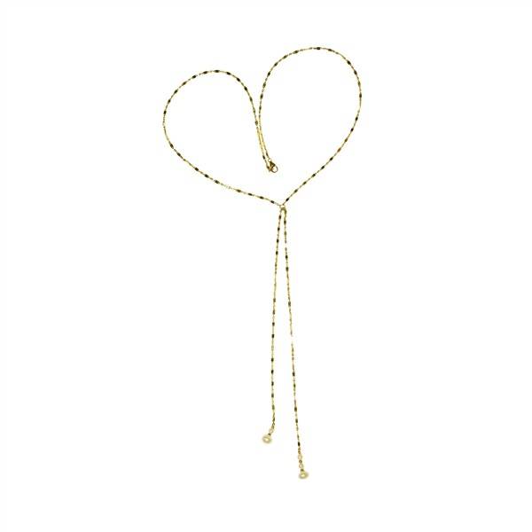 San - Links of Joy's 14kt halskæde m.ferskvandsperler 40cm