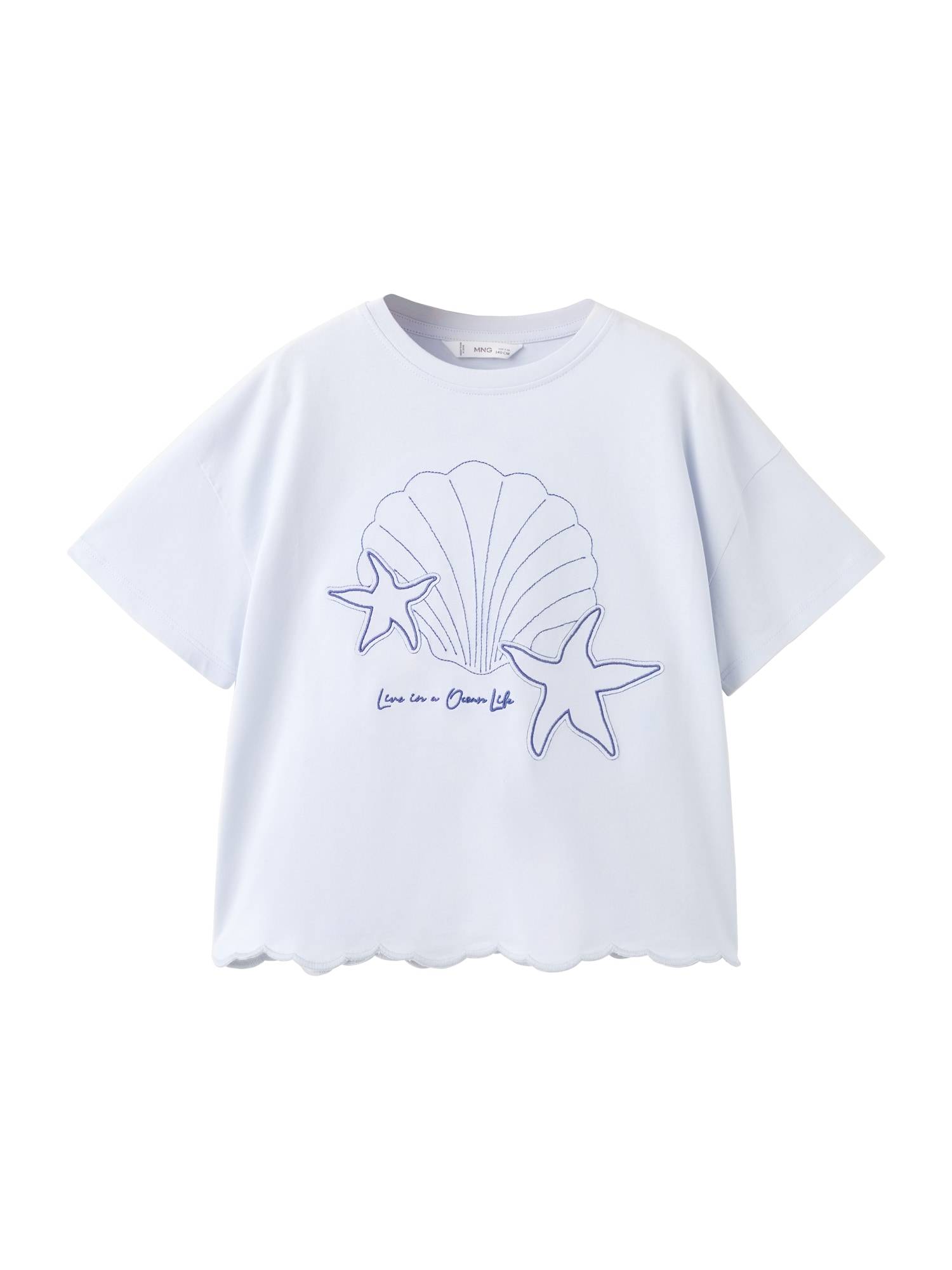 MANGO KIDS Bluser & t-shirts 'STARFISH'  navy / lyseblå