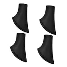 EXAOMBLE 4 St Heavy Duty Silikon Vandringsstavsspetsar Ersätter Halkfri Walking Stick Stödspets Trekking Pole End Cover Stabilitet Kryckdynor För Utomhusaktiviteter