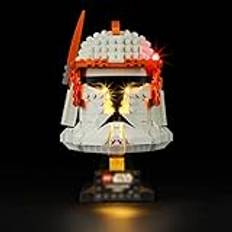 BRIKSMAX Lego Star Wars LED-belysningssats Commander Clone Cody hjälm - kompatibel med Lego 75350 modellbyggklossar - inkluderar inte Lego-setet