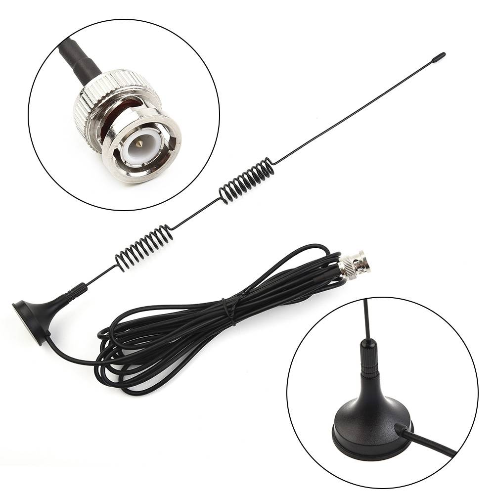 1pc 300cm VHF UHF 25MHz -1200MHz Ham Radio Antenna Amateur Radio Mobile Radio Scanner Antennas BNC Receiver Car Accessories