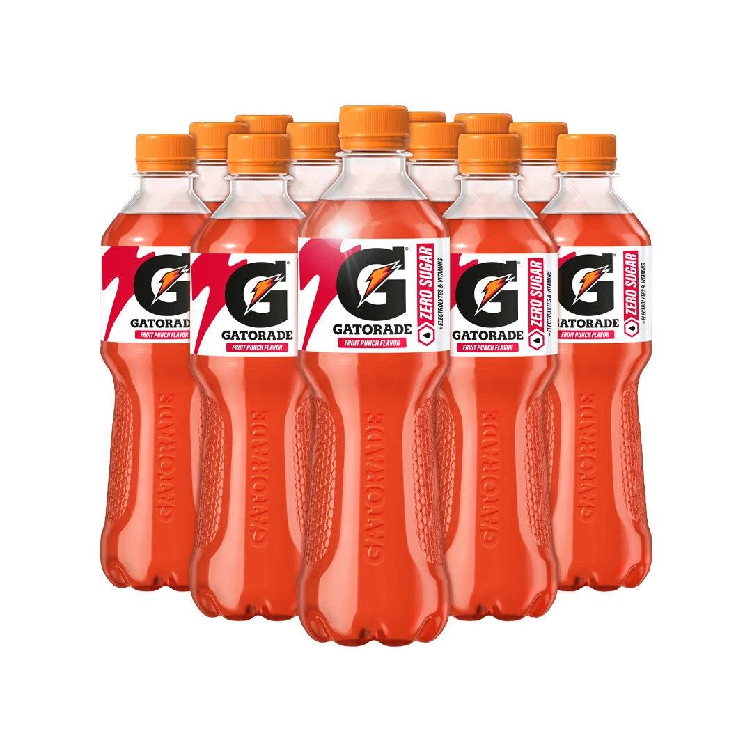 12 X Gatorade 500 Ml Fruit Punch Zero