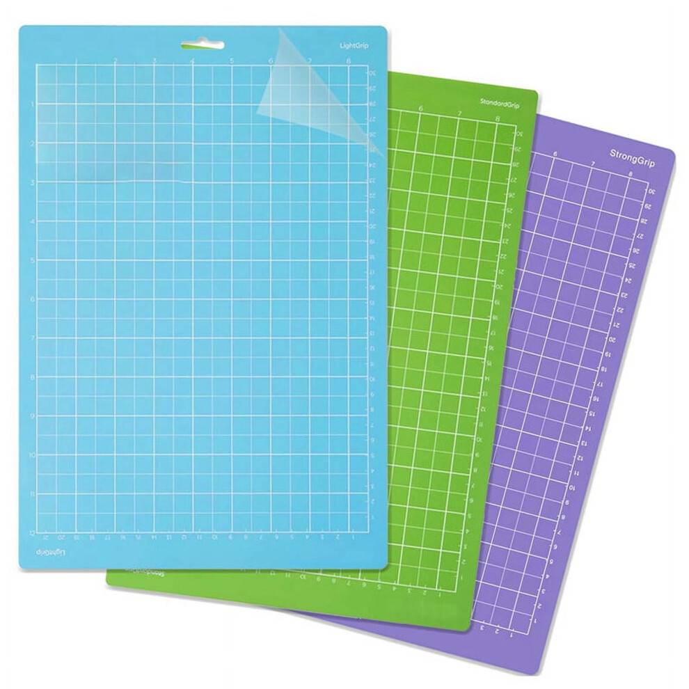 Selvklæbende skæremåtter til Cricut Joy Xtra, Standard Grip Light Grip Strong Grip Variety Pack, Udskiftnings Variety Grip skæremåtte med